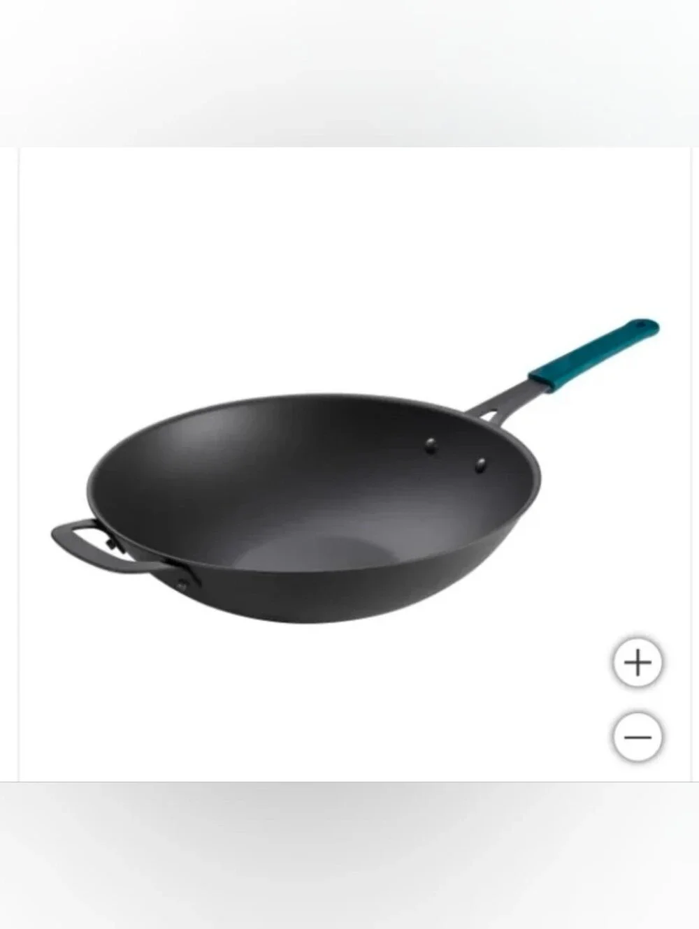 Tramontina 12.5” Carbon Steel Pre-Seasoned Wok 12.5 in 31.7 cm